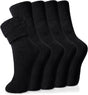 Velice Winter Warm Thermal Socks for Women Extra Thick Insulated Heated Crew Boot Socks for Cold Weather 5 Pairs