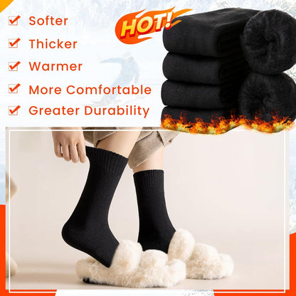 Velice Winter Warm Thermal Socks for Women Extra Thick Insulated Heated Crew Boot Socks for Cold Weather 5 Pairs