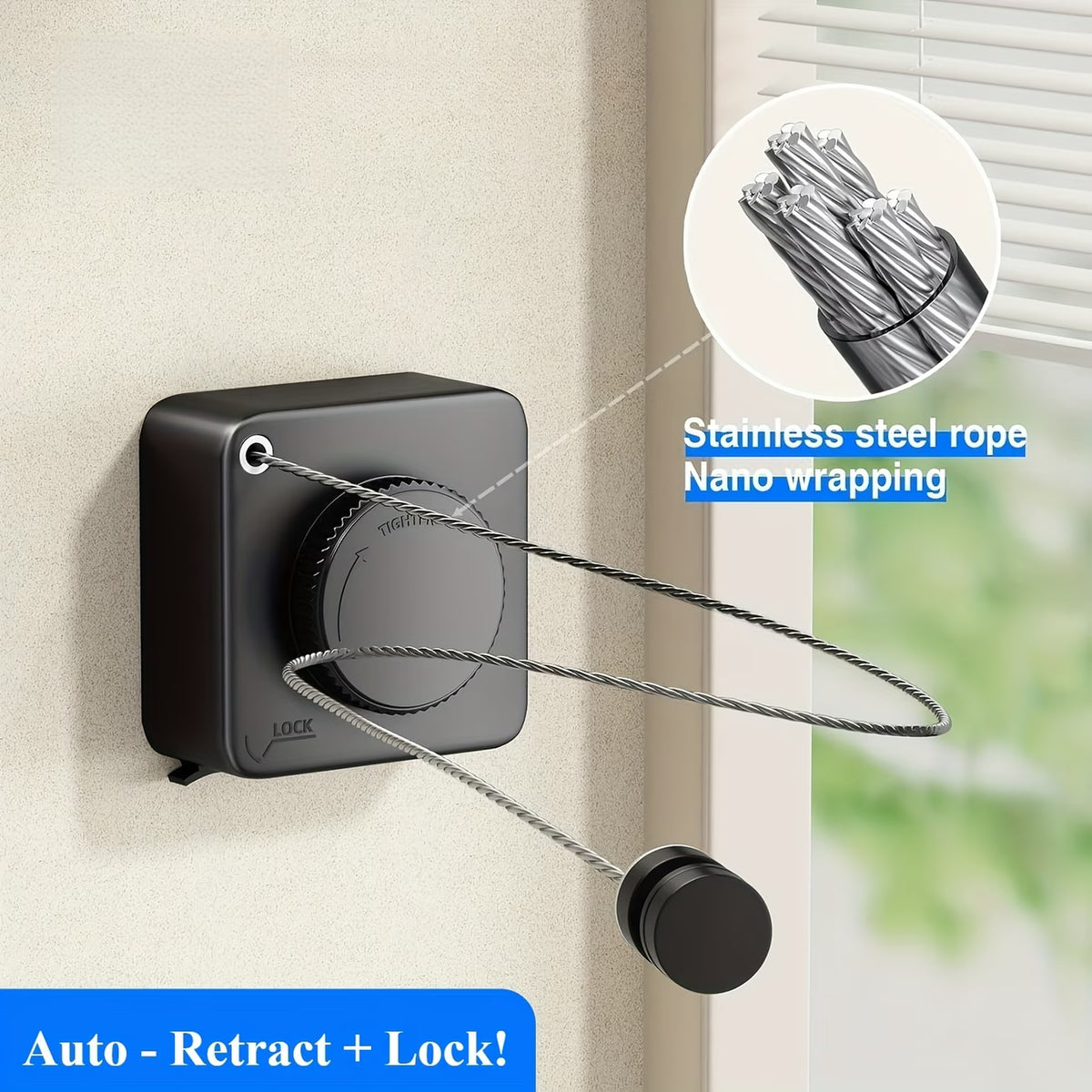 LineLux™ Retractable Drying Line