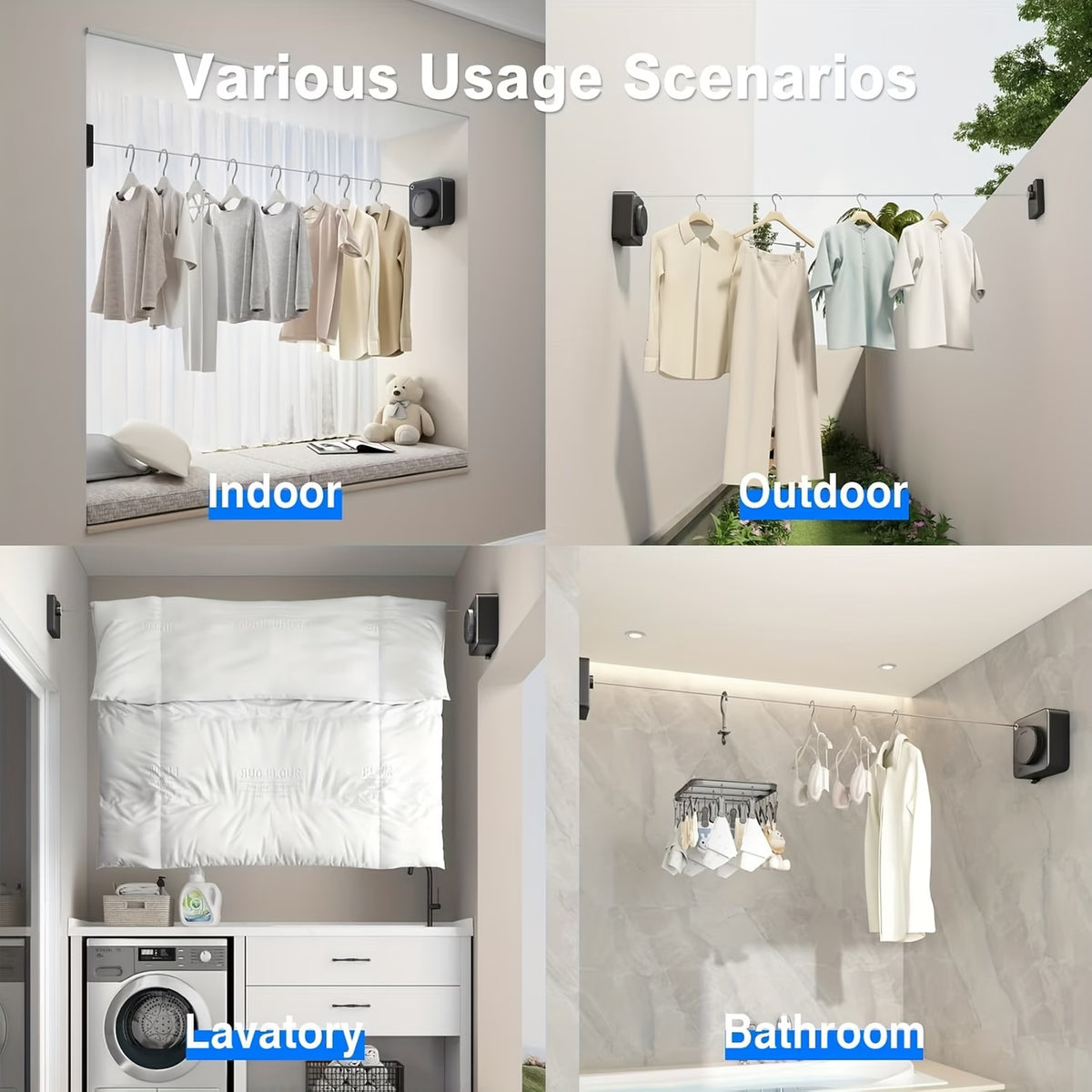 LineLux™ Retractable Drying Line